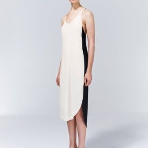 Aritzia - Wilfred Black & White Colonne Midi Dress
